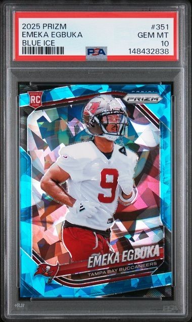 Emeka Egbuka Panini Prizm #351 Blue Ice