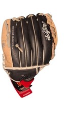 NEW Rawlings Playmaker Series 7.9" Youth Baseball Glove PM115ICB Black Cream RHT