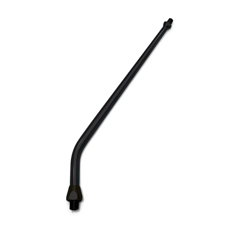 GM350 (TH) Single Action Shifter Kit 16" Black Arm w/ Bend and Black Knob muscle - Image 3 of 4