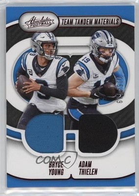 2024 Panini Absolute Team Tandem Materials 125/199 Bryce Young Adam Thielen 1k7d