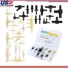 91pcs Vacuum Line Connectors Kit 32 Types 18 316 14 516 38 Heat-resistant 91pcs Vacuum Line Connectors Kit 32 Types 18 316 14 516 38 Heat-resistant