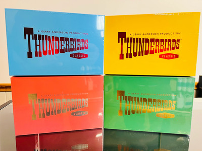 Corgi Thunderbirds F.A.B Sammlung, alle 4 Releases, FAB 1, 1&3, 2&4 und 4