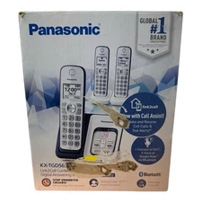 Panasonic KXTGD563 A Navy blue Link2 cell Cordless phone Open Box New