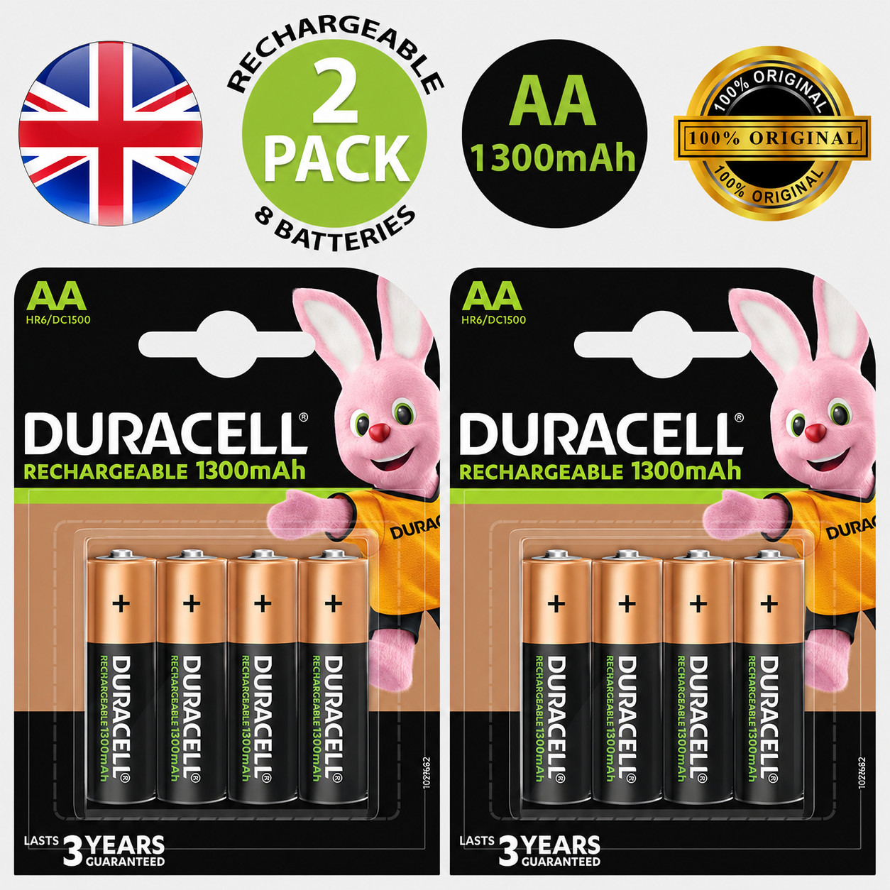 Duracell Aa 1300 Mah Rechargeable Batteries (Pack Of 4) S6890 - Image 15