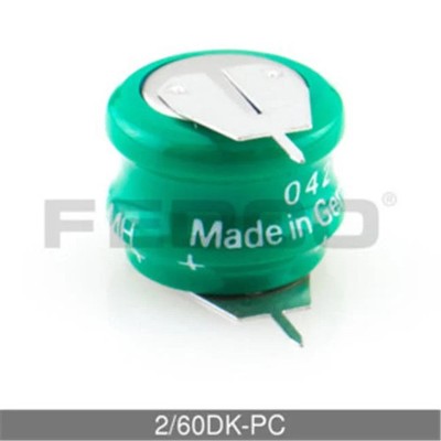 FedCo Batteries Compatible with Varta 2-60DK-PC 2.4V 80mAh Rechargeable Batte...
