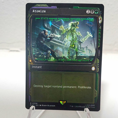 MTG Atomize !! Fallout 0338 Extended Art  Rare Instant Eng Proliferate!!