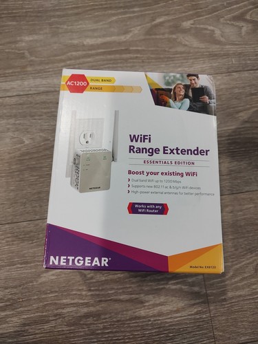 NETGEAR EX6120-100NAS AC1200 Dual Band WiFi Range Extender - Afbeelding 1 van 3