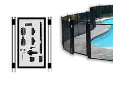 Pool Fence DIY by Life Saver Self-Closing Gate Kit Black