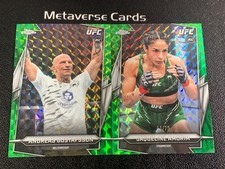 2026 Topps Chrome UFC Green Geometric Andreas Gustafsson Amorim RC /75 Lot*2