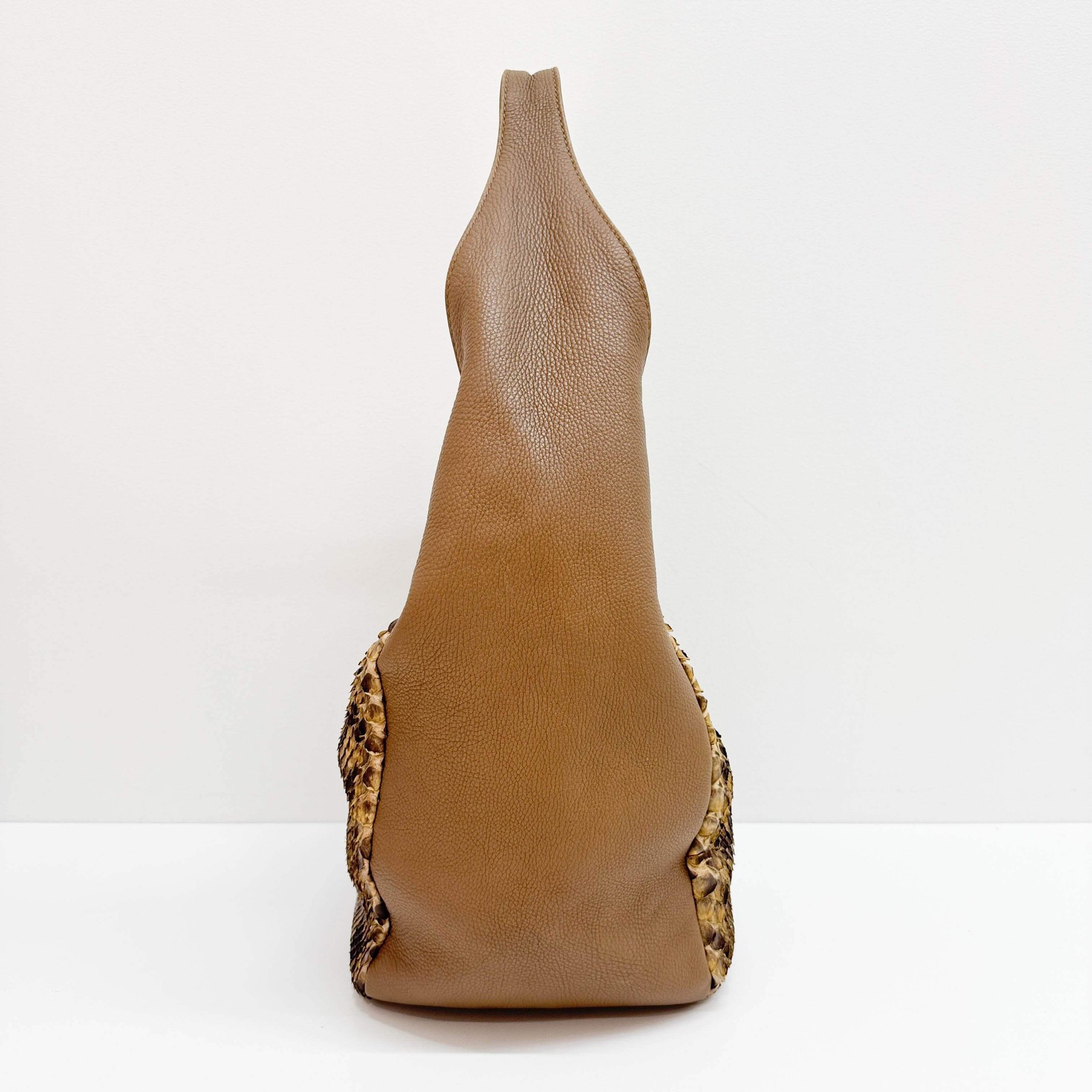 GUCCI Greenwich Brown Python Embossed Leather Sho… - image 4