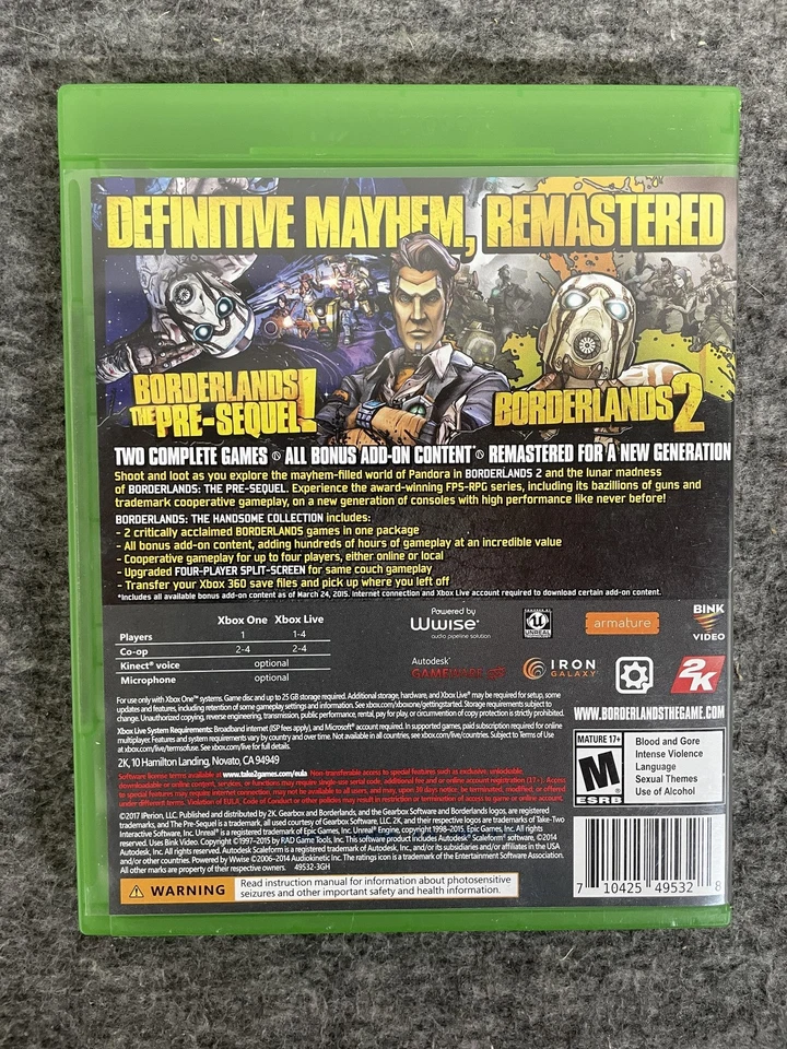 Borderlands The Handsome Collection Xbox One jogo completo maiores sucessos testados - Imagem 2 de 4