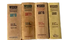 Wisden Cricketers Almanack Set 1976 1977 1978 1980 Editions
