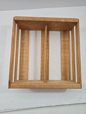 Vintage Napa Valley Box Co Wooden Cassette Storage Holder Box Holds 24-26 Tapes