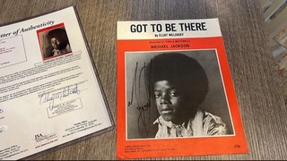 Michael Jackson Signed Music Sheet The Love You Save By The Corporation JSA dk#