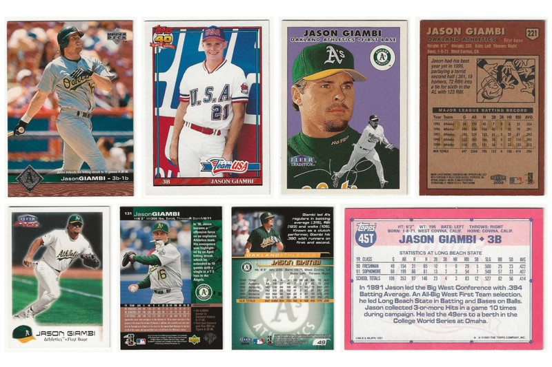 	Giambi, Jason (4 cards) see list of cards below: 2000 Fleer Tradition # 22