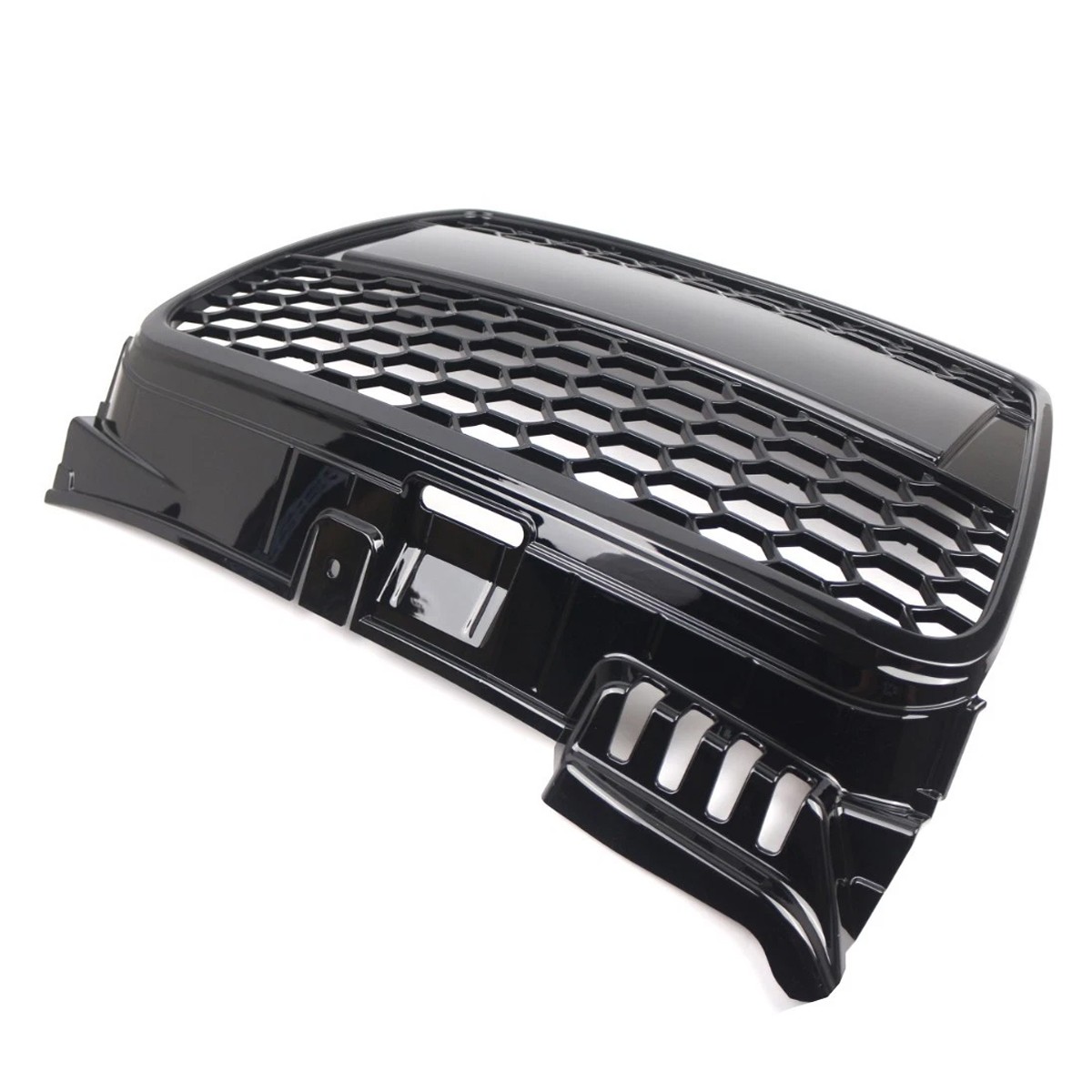 For 2004-08 Audi A4/B7 RS4 Style Gloss Black Front Bumper Grill