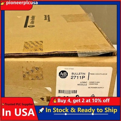 New AB 2711P-RP6 /G PanelView Plus CE Logic Module 128MB Flash 128MB US Free Tax