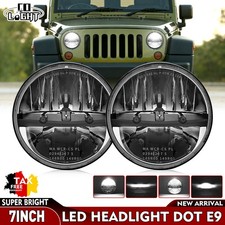 E24 E-Geprüft Für Jeep Wrangler Ⅲ JK 2008-2017 2X LED Scheinwerfer High Low Beam
