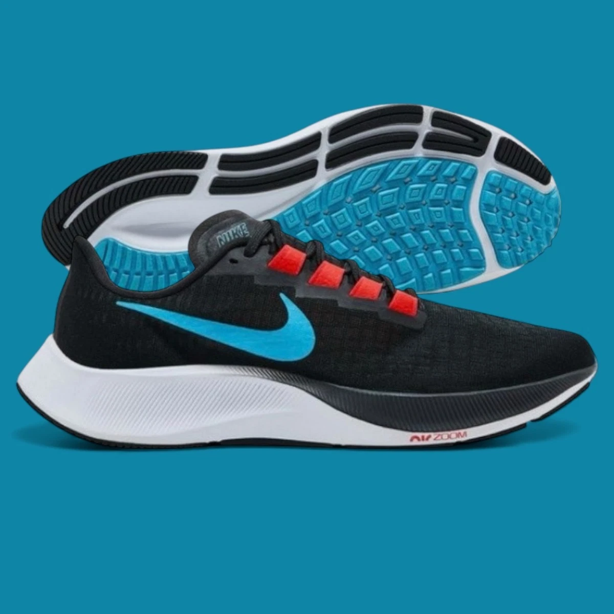 Nike Air Zoom Pegasus 37 Off Noir Light Blue Fury for Sale