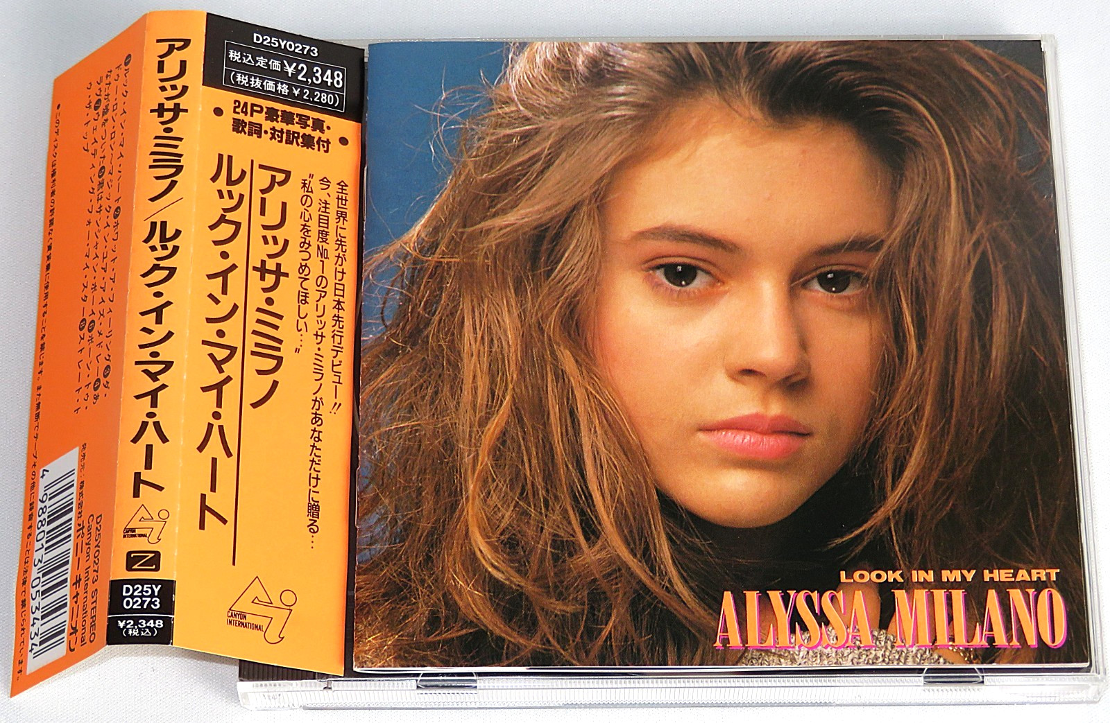 ALYSSA MILANO Look In My Heart 1989 Japan OBI CD D25Y0273