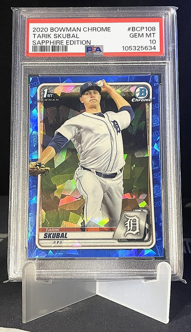 2020 Bowman Chrome Sapphire Tarik Skubal 1st Bowman PSA Gm Mt 10! #BCP-108 (RC)