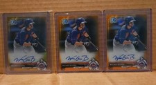 2017 Bowman Chrome Wuilmer Becerra Orange Gold Refractor Auto Rookie Lot /25 /50