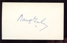Warren Giles Autographed Index Card