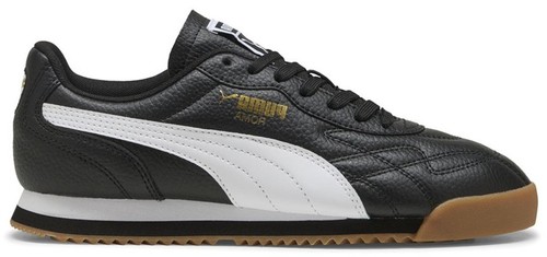 %Puma Roma Classic Men\'s Sz 13 Black White Sneakers / A 42 PUMA Roma Basic Classic White Black Mens Shoes Sneakers Size  main image 3