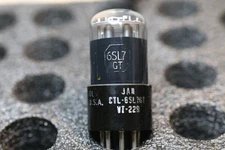 Tung-Sol 6SL7GT JAN-CTL VT-229 Black Glass Round Plate – Holy Grail Tube NOS+