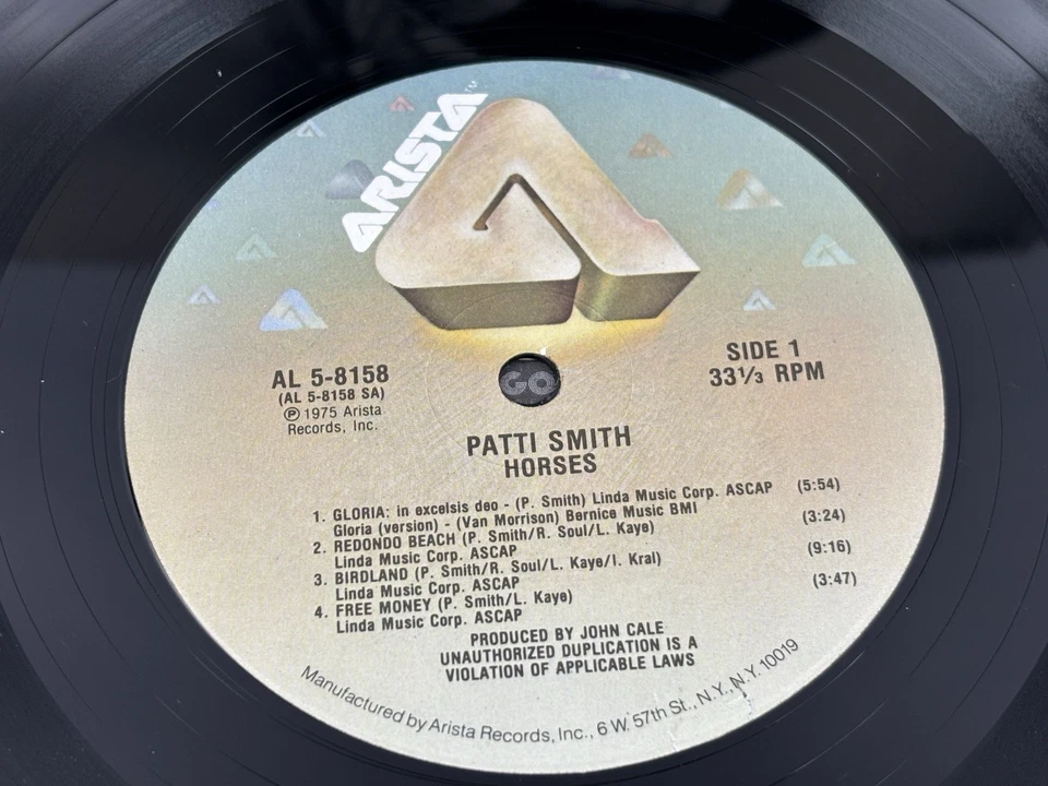 Patti Smith - Horses (1975, Vinyl LP) Arista AL5-8158 - Image 4 of 4