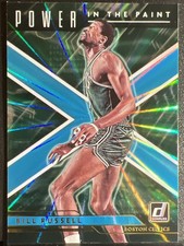 2021-22 Panini Donruss - Power in the Paint Bill Russell #6 Holo Teal Laser