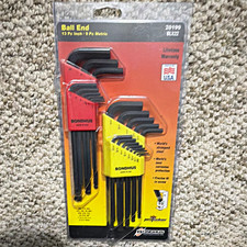 Bondhus 20199 BLX22 Ball End Hex Key Set 22pc Metric/Standard Black