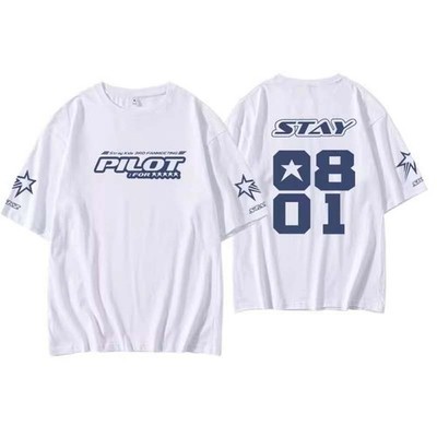 KPOP Stray Kids T-Shirt, SKZ Concert Same Style Pilot T-shirts, Straykids Gift