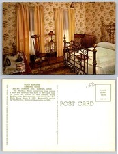 Harding Home Guest Bedroom Postcard Marion Ohio Warren G. Harding President