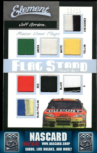 2011 Wheels Element #FSS-JG Jeff Gordon Flag Stand Swatches