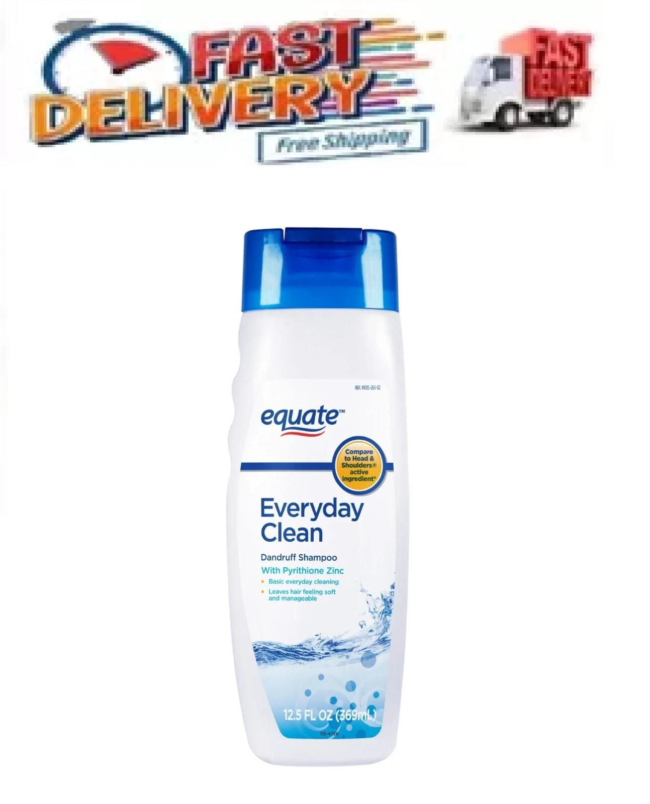 Equate Everyday Clean Dandruff Relief Shampoo, 12.5 fl oz Fast Shipping