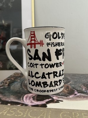 Vintage SNCO Ceramic Coffee Mug San Francisco I Heart SF Souvenir Cup