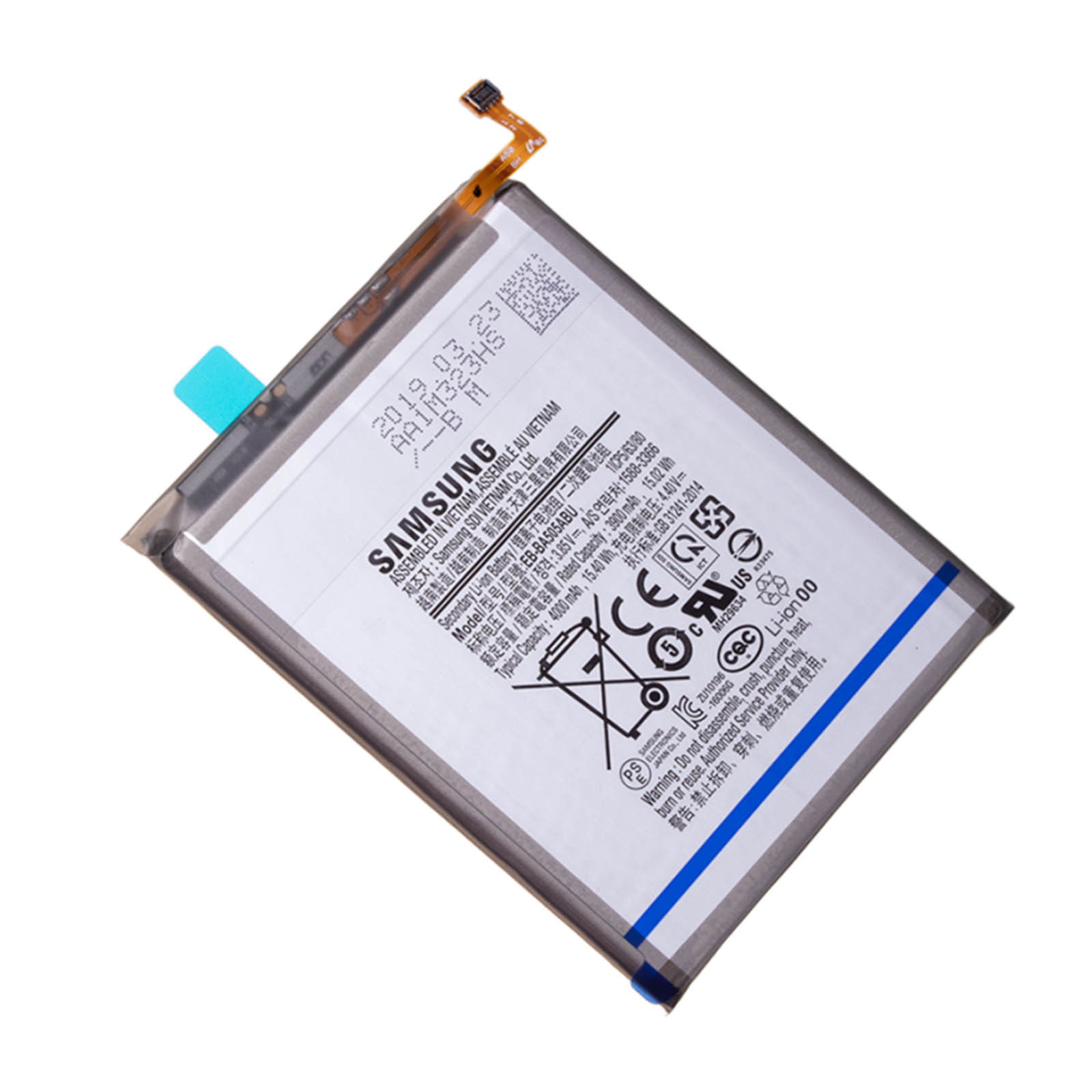 Batterie pour Galaxy A50 de 4000mAh pour rester connecté en voyage et capturer chaque instant
