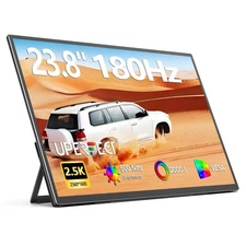 UPERFECT 23.8 Inch 2K Portable Monitor 180Hz Gaming Monitor 2560x1440 PC Screen
