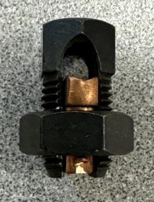 Split Bolt Copper Connectors: LOT OF 4 / MSI S-4 CU 16-4 SOL: E / UL.