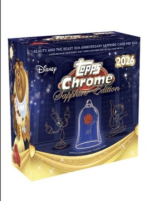2026 Topps Chrome  Disney Sapphire - Hobby Box   Fast Ship  