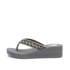 Women's Shona Wedge Sandal - Yellow Box - Gray 9