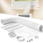 Portable Air Conditioner Window Vent Kit with 82" Length, 5.9" Diameter Exhau...
