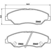 Brembo BremsbeläGe Bremsbelegsatz Vorne FüR KIA Retona Sportage
