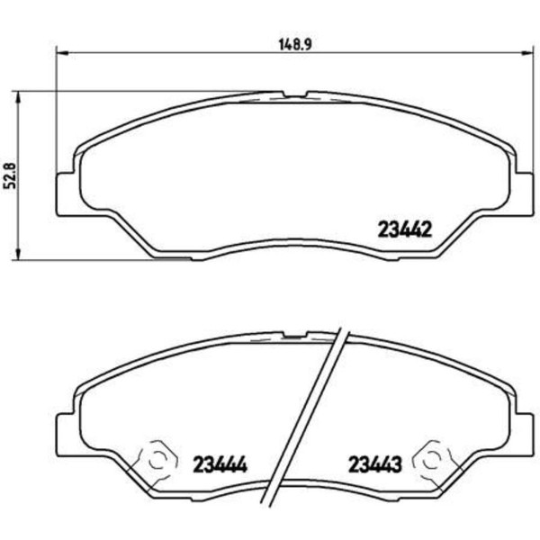 Brembo BremsbeläGe Bremsbelegsatz Vorne FüR KIA Retona Sportage-image