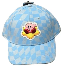Kirby Checkered Snapback Hat New With Tags Spencers Bioworld OSFM