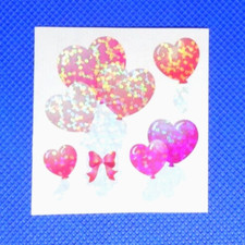 Vintage Sandylion Prismatic Heart Balloon Bouquets Sticker Mod