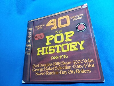 K-tel Pop History 1968-1976, 40 Original Hits/Stars, Doppel Vinyl LP, 1976.
