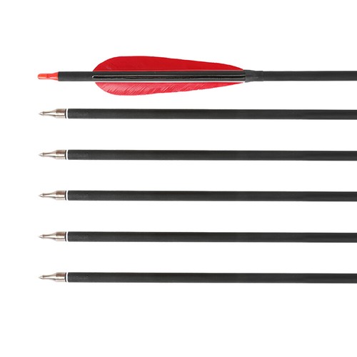 33'' Carbon Arrows ID6.2mm Natural Feathers Archery Compound Recuver Bow Target - Picture 11 of 14