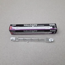 Feit Electric Q500T3/CL-130 Halogen Light Bulb, 500 Watts, 130 Volt R7S